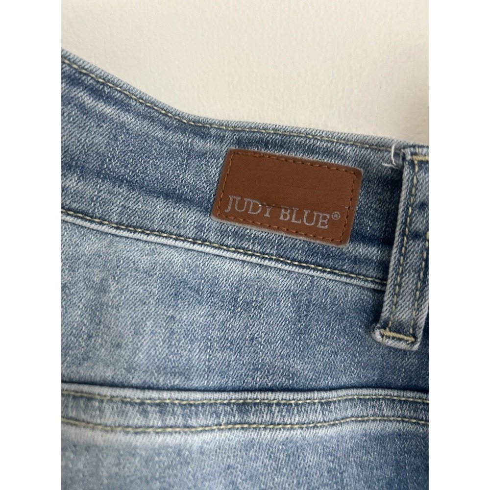 Judy Blue Jeans Women's 14W Relaxed Fit Length 28" Style#JB82336LT-PL - Picture 9 of 10
